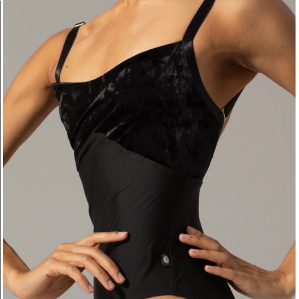 Alina Leotard Obsidian/Noir Velvet